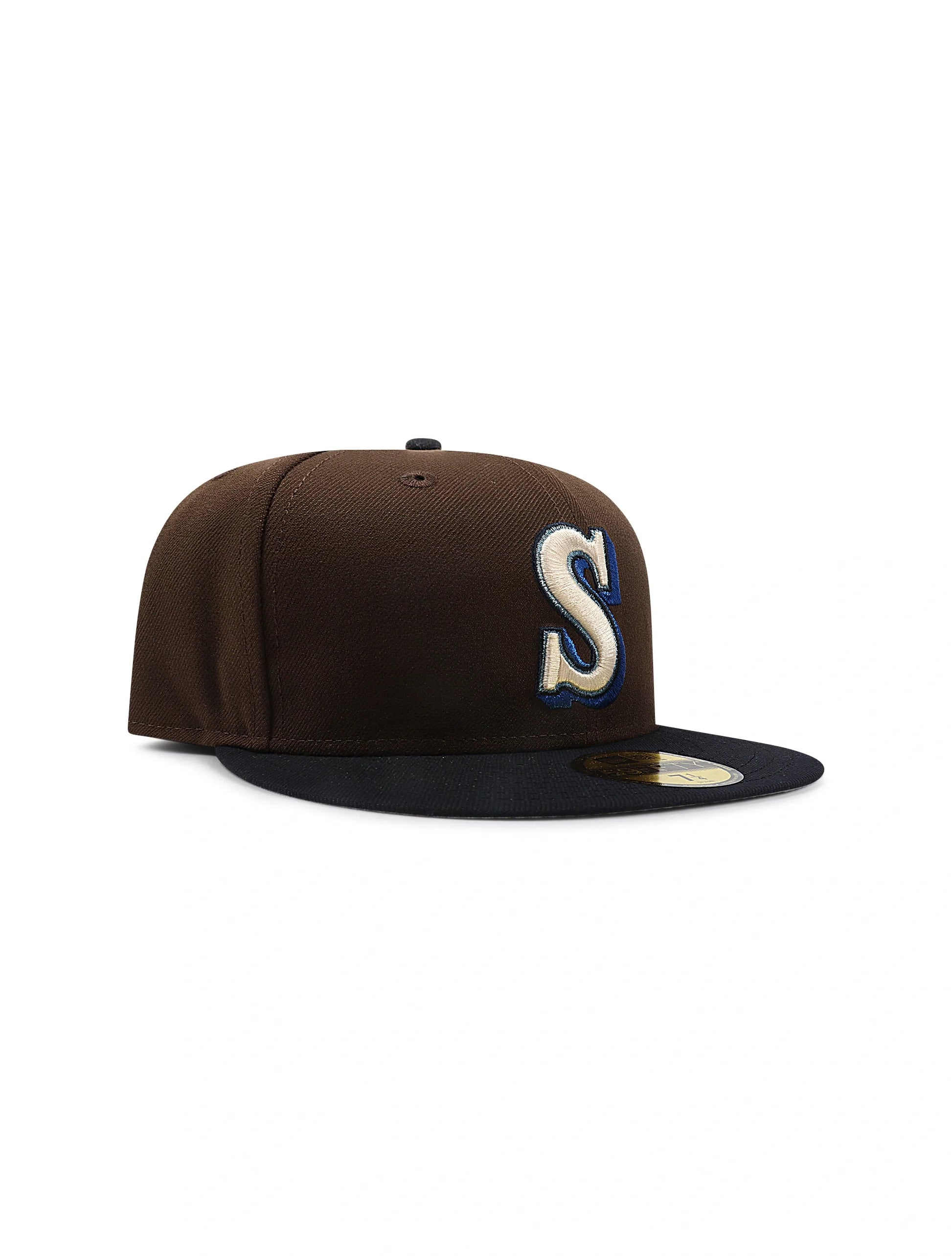 New Era 5950 Seattle Mariners Hat - Walnut Denim Exchange