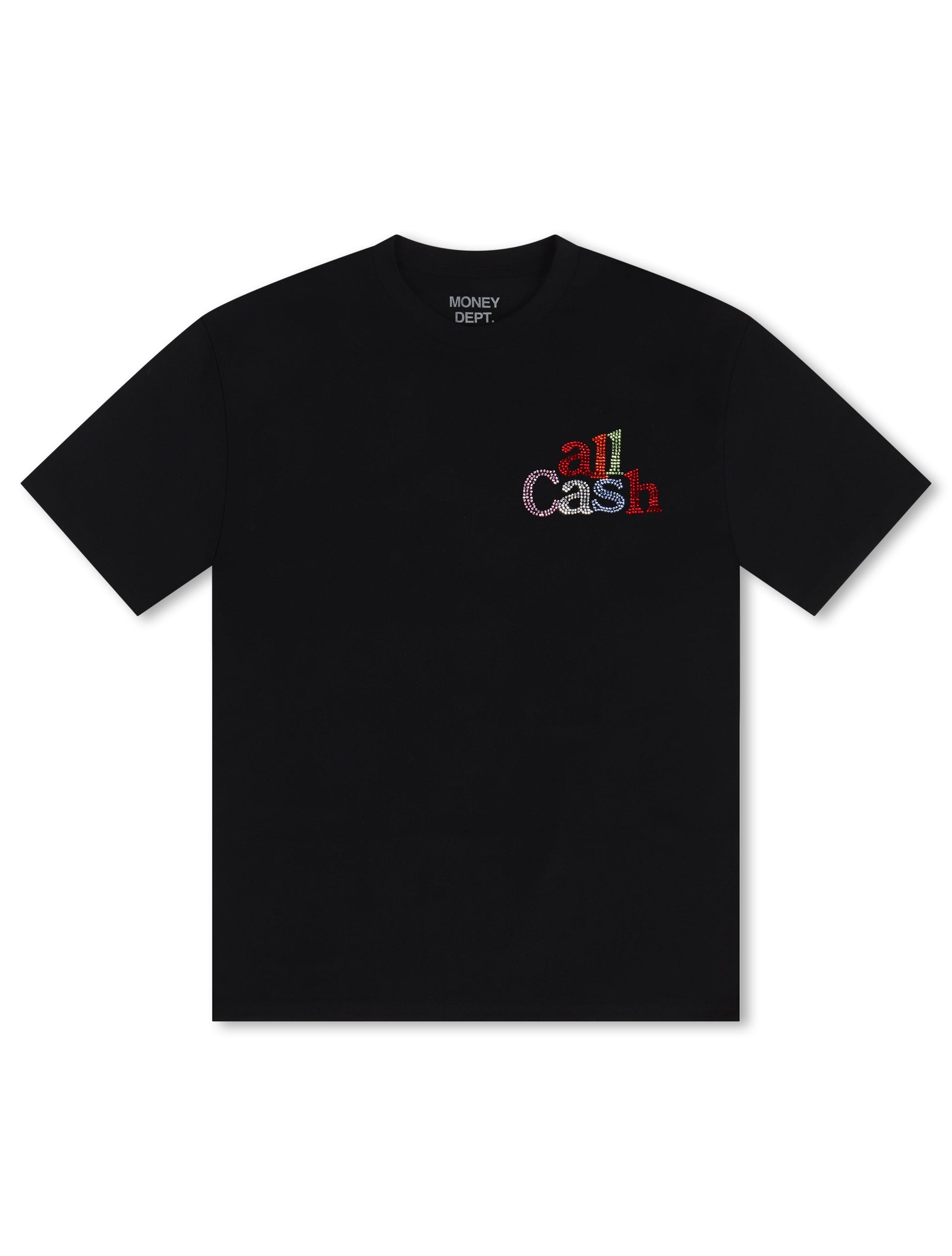 All Cash Hold Bands Rhinestone Tee - Multicolor Denim Exchange