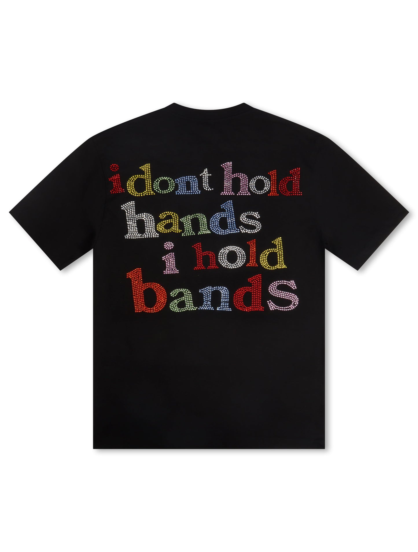 All Cash Hold Bands Rhinestone Tee - Multicolor Denim Exchange