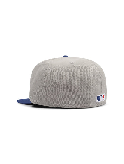 New Era 5950 Dodgers Champions Script Hat - Grey Denim Exchange