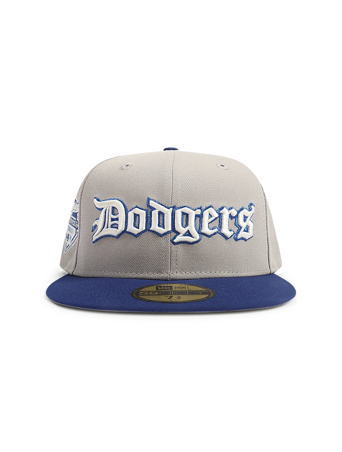 New Era 5950 Dodgers Champions Script Hat - Grey Denim Exchange