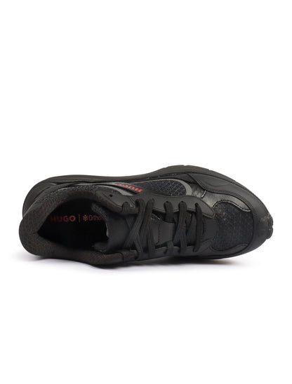 Hugo Boss Mens Trainers Leather Mesh - Black Denim Exchange