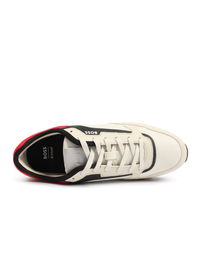 Hugo Boss Mens Parkour Runn Shoes - Light Beige Denim Exchange