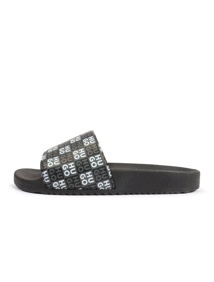 Hugo Timein Stacked Slide - Black Denim Exchange