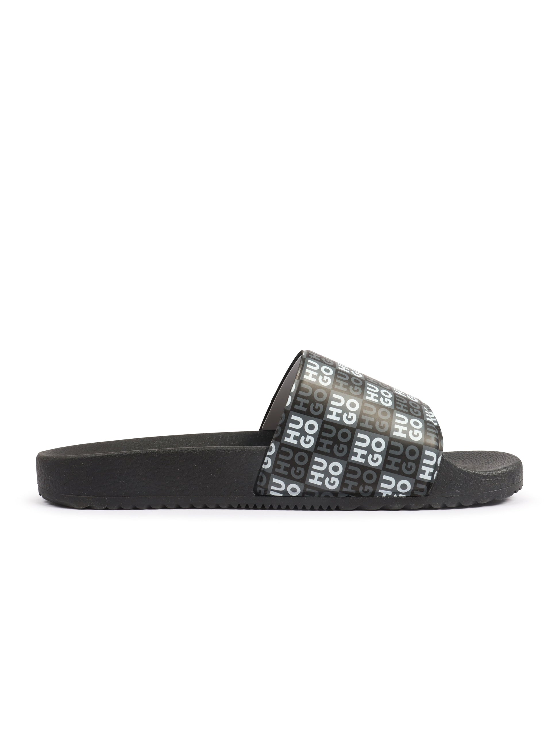 Hugo Timein Stacked Slide - Black Denim Exchange
