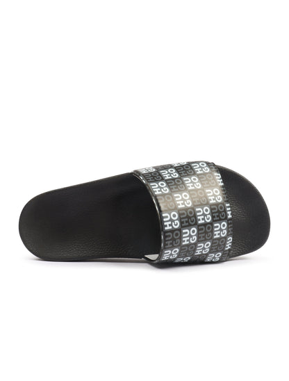 Hugo Timein Stacked Slide - Black Denim Exchange