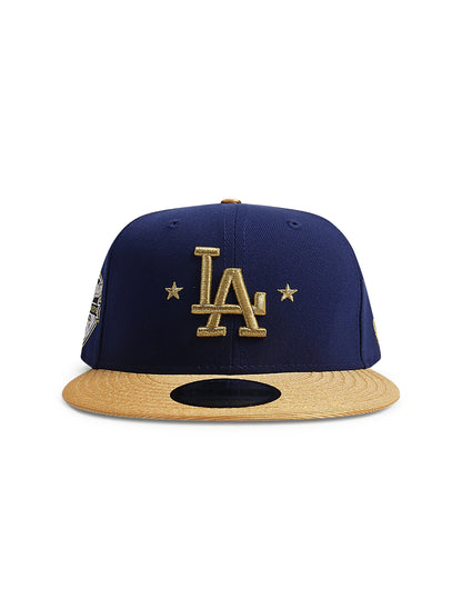 New Era 950 LA Dodgers World Series Champs Snapback - Blue/Gold Denim Exchange