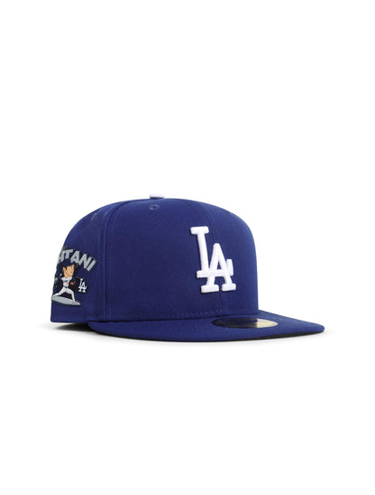 New Era 5950 La Dodgers Shohei Ohtani Pitcher Patch Hat - Royal Denim Exchange