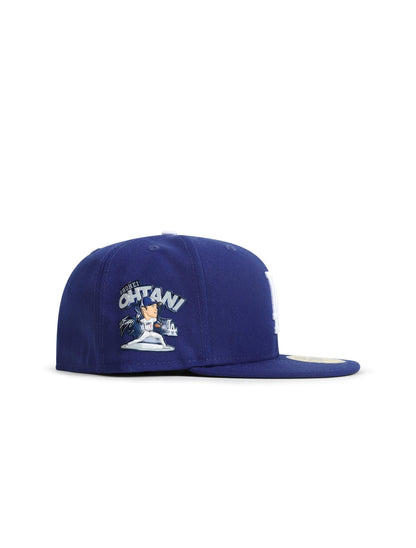 New Era 5950 La Dodgers Shohei Ohtani Pitcher Patch Hat - Royal Denim Exchange