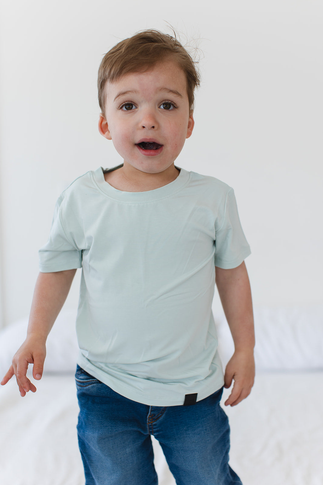 Juliet (SOLID MINT) - Everyday Tee Blush Lotus