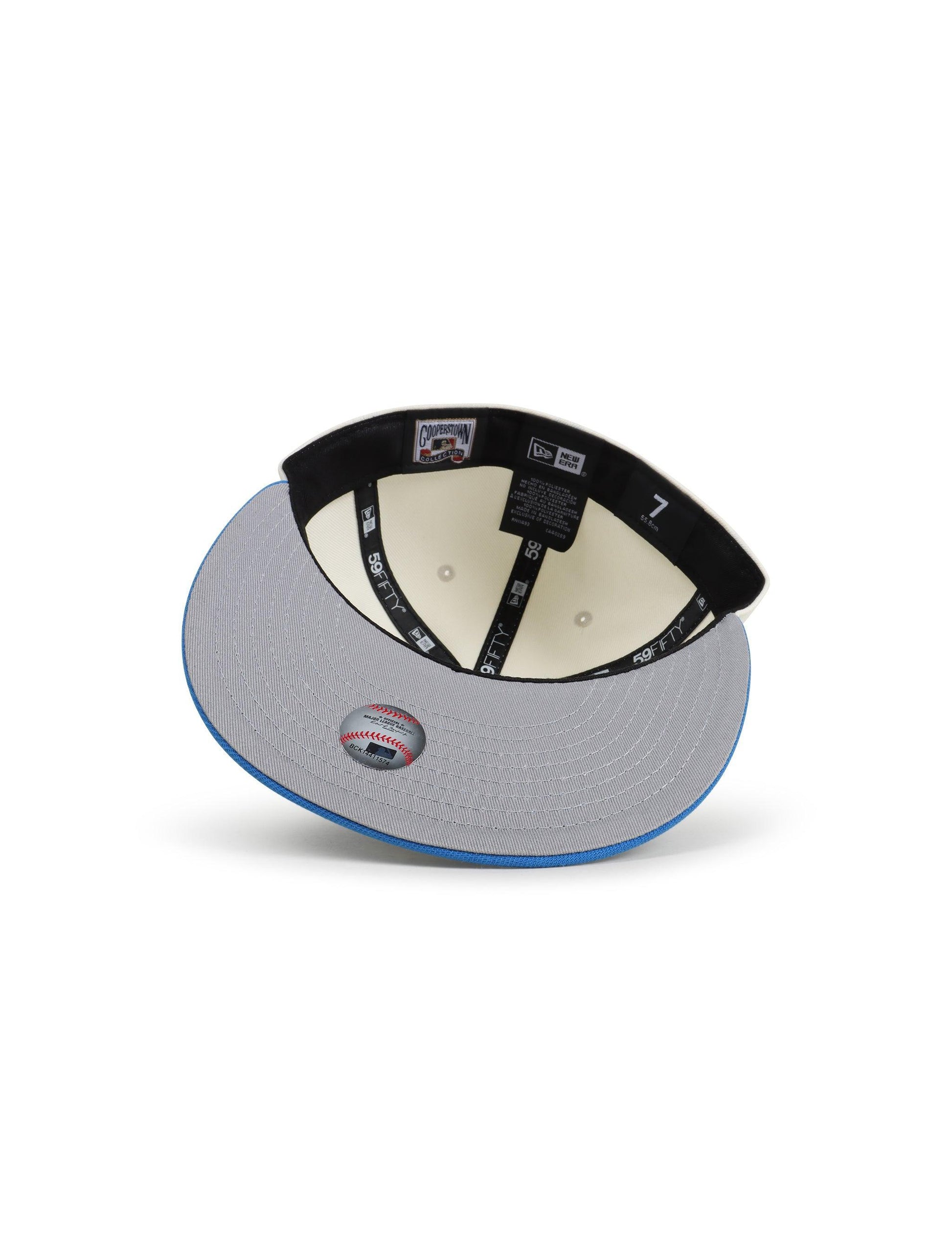 New Era 5950 Dodgers 40Th Anniversary Hat - Chrome/Southwest Blue Denim Exchange