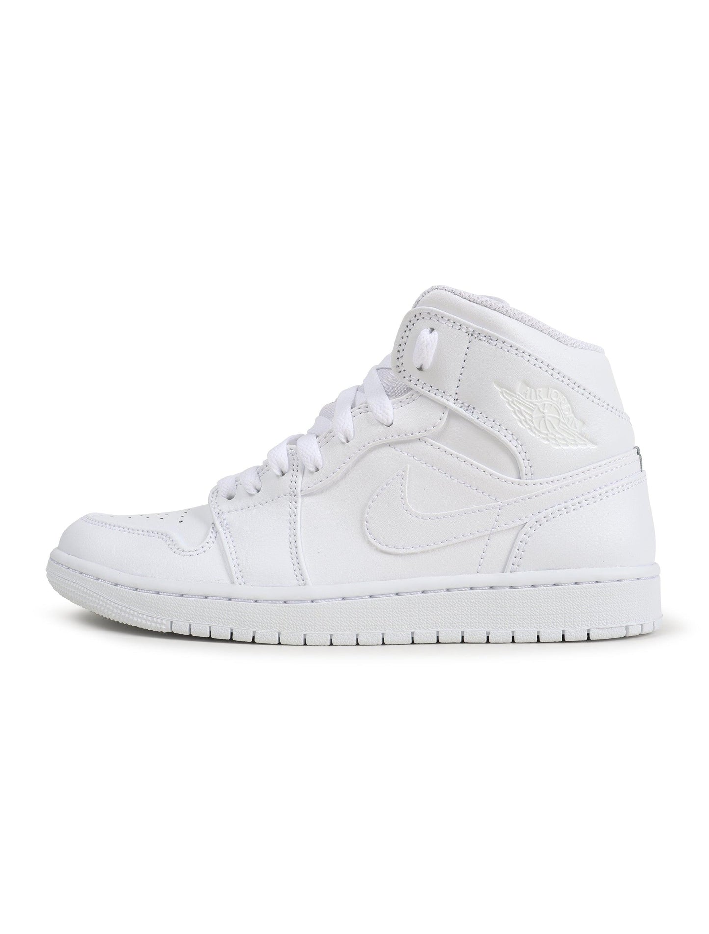 Air Jordan Mens 1 Mid - Triple White Denim Exchange
