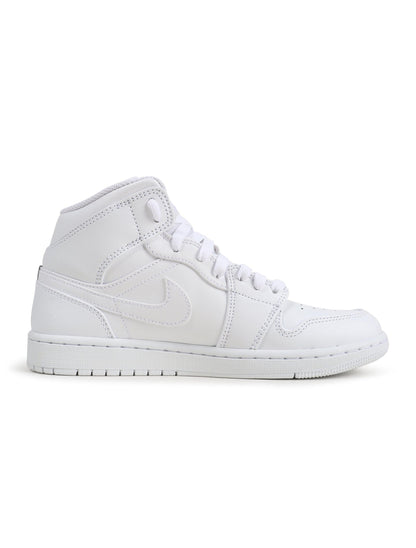 Air Jordan Mens 1 Mid - Triple White Denim Exchange