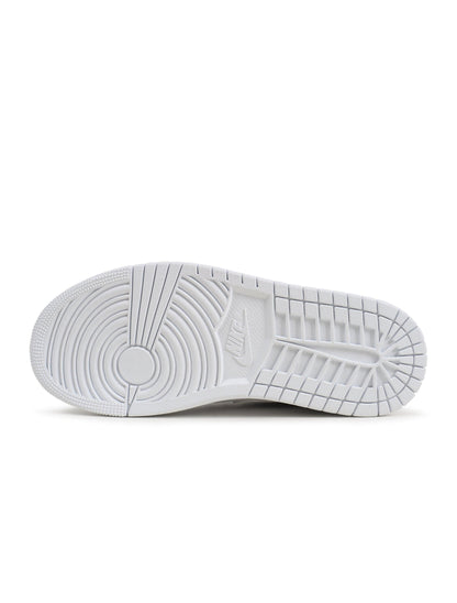 Air Jordan Mens 1 Mid - Triple White Denim Exchange