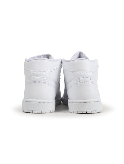 Air Jordan Mens 1 Mid - Triple White Denim Exchange