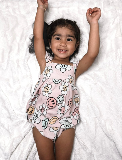 Juliet - Bubble Romper Blush Lotus