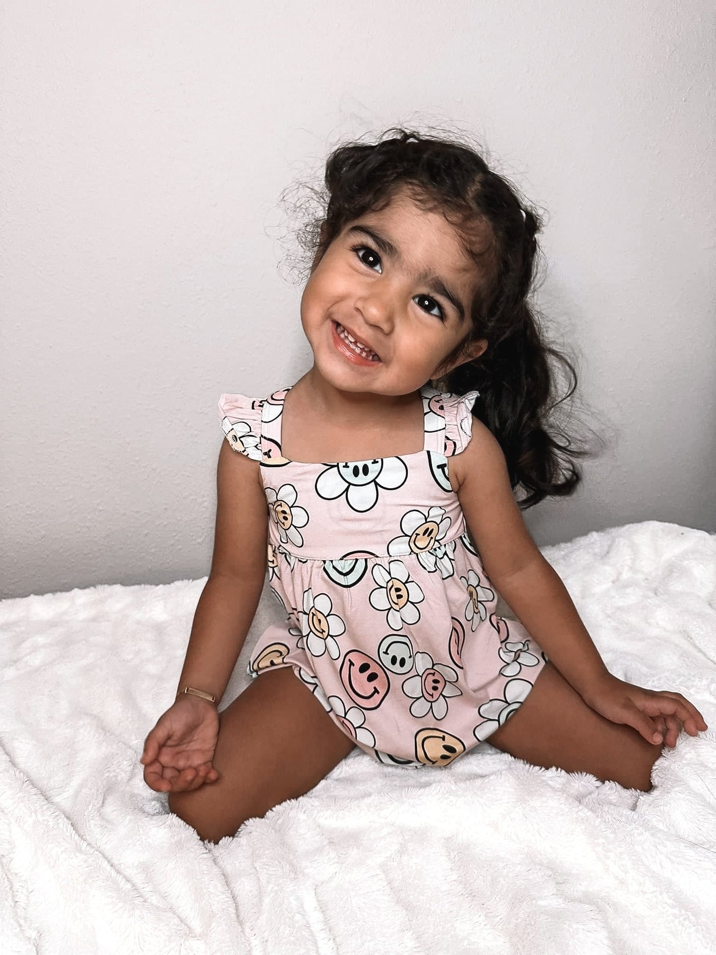 Juliet - Bubble Romper Blush Lotus