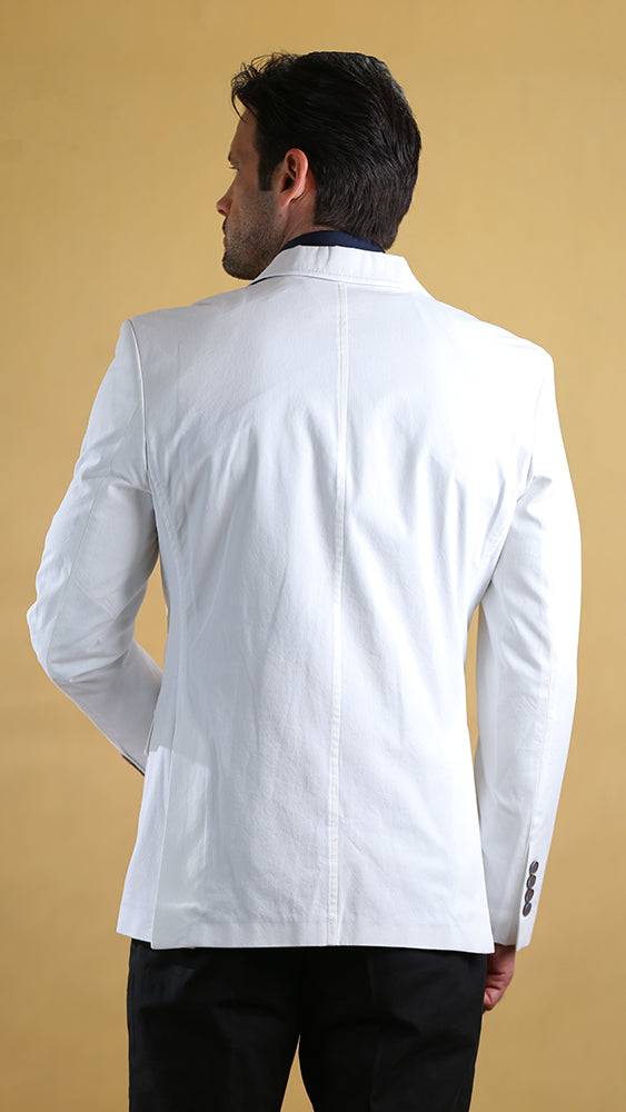 The Bespoke Blazer (Pure White) Bright Moons
