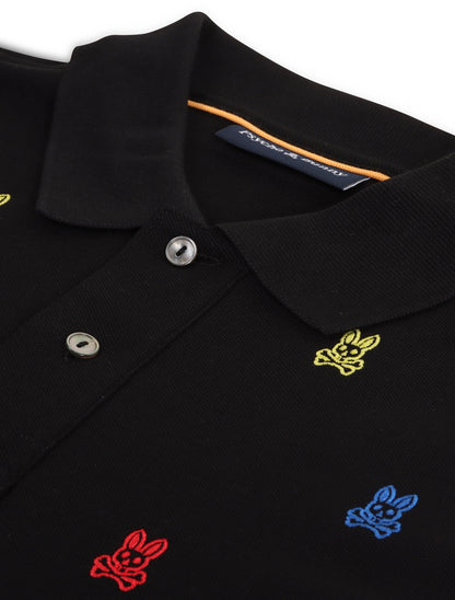 Psycho Bunny Bonham Pique Polo - Black Denim Exchange