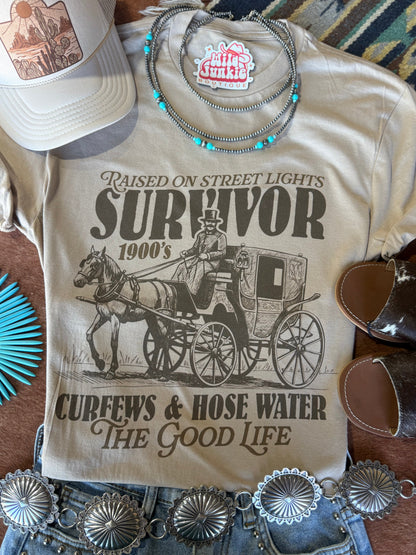 1900's Survivor Graphic Tee Wild Junkie