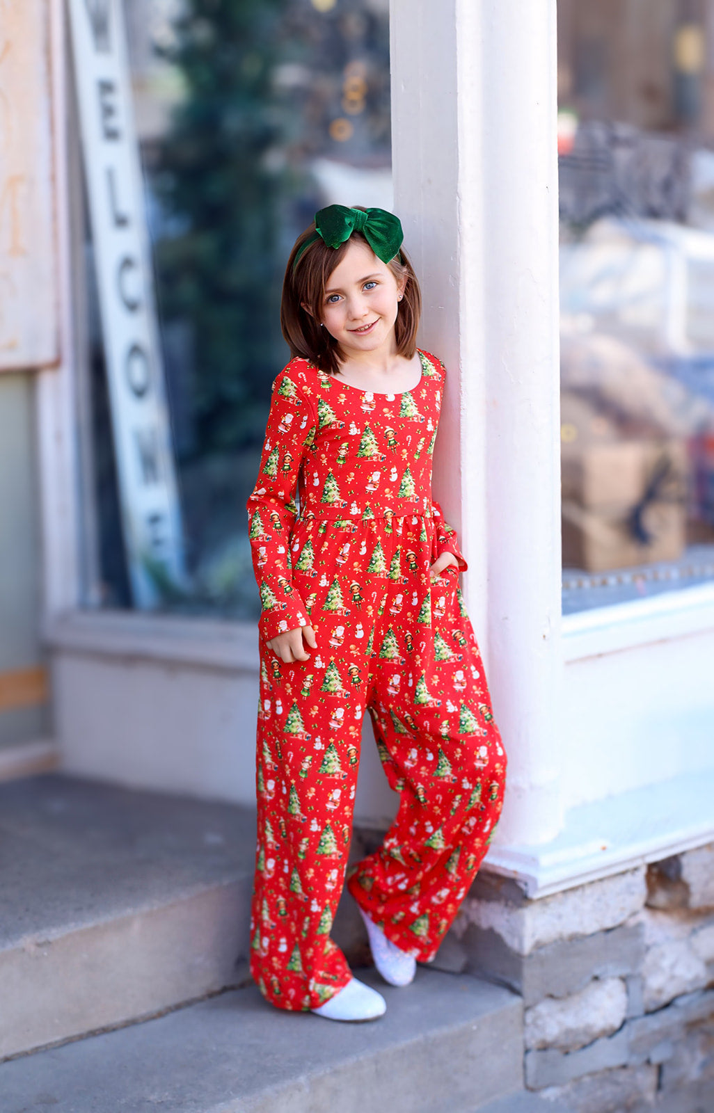 Caroline Leggy Romper - Santas Workshop Always In Bloom Clothing Co