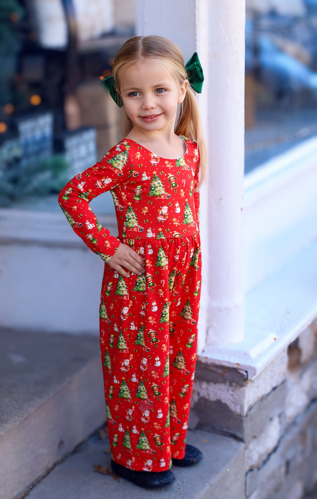 Caroline Leggy Romper - Santas Workshop Always In Bloom Clothing Co