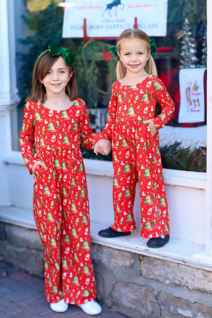 Caroline Leggy Romper - Santas Workshop Always In Bloom Clothing Co
