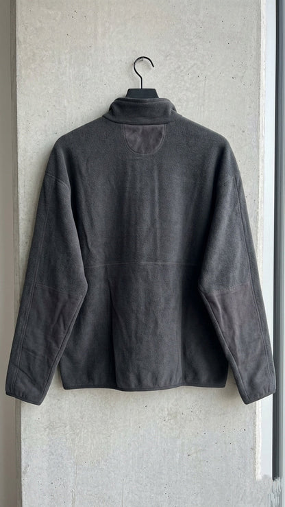 INSPIRED by Wild Palms Size M Charcoal Gray Fleece Snap Neck Pullover Sweater-M Tinyloverclothing