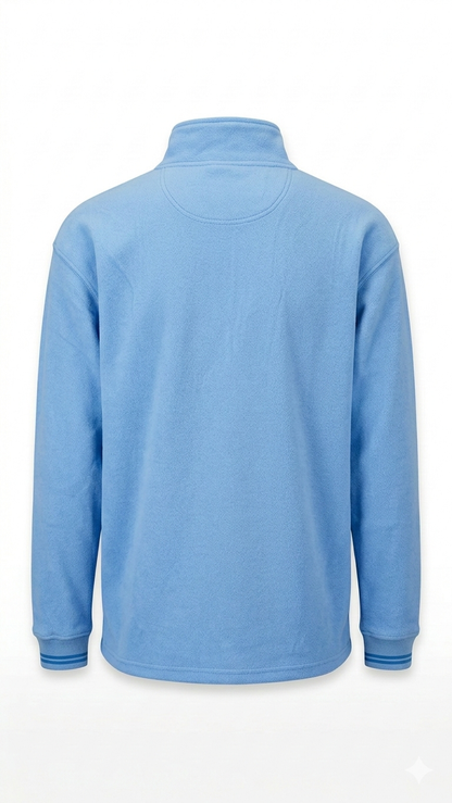 Lifestyle Inspiration Blue 1/4 Zip Sweatshirt Pullover Size Large Cotton Blend L Tinyloverclothing