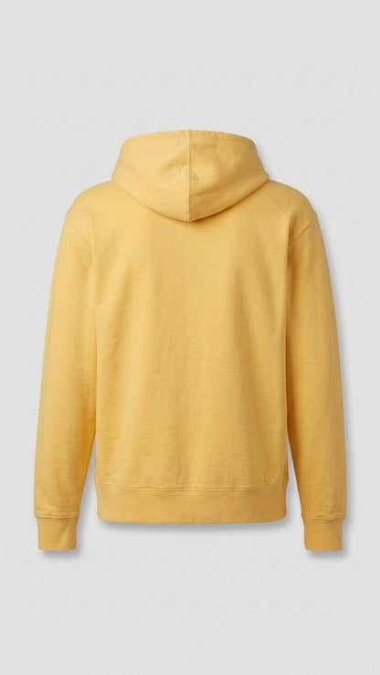 XXL Pastel Yellow Zip Up Hoodie Sweatshirt | 80% Cotton Blend | Clearance Tinyloverclothing