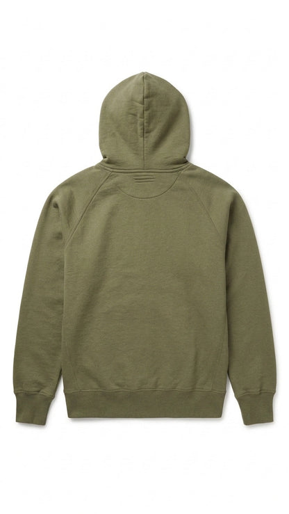 Olive Green Raglan Pullover Hoodie Sweatshirt | Men's Size XS | Clearance Tinyloverclothing
