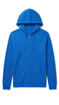 Women's XL Blue Waffle Knit Zip Up Hoodie Thermal Sweatshirt CLEARANCE! Tinyloverclothing