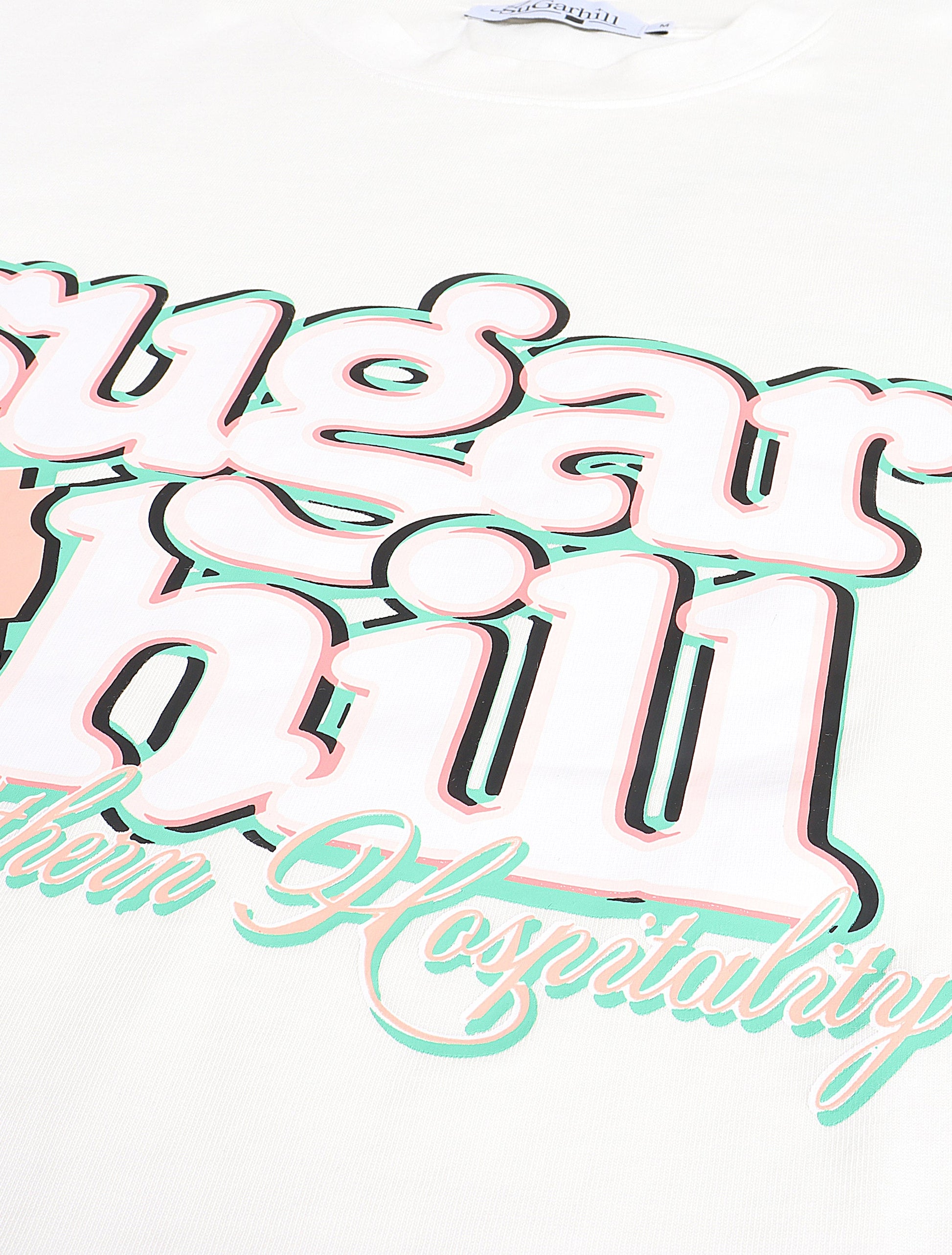Sugarhill Peaches T-Shirt - White Denim Exchange