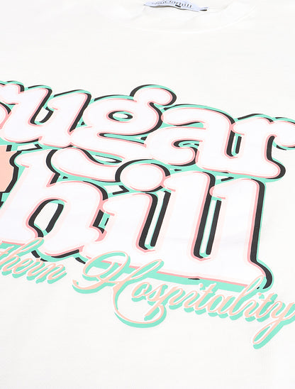 Sugarhill Peaches T-Shirt - White Denim Exchange