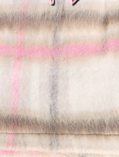 Sugarhill Tudor Mohair Shorts - Pink Plaid Denim Exchange