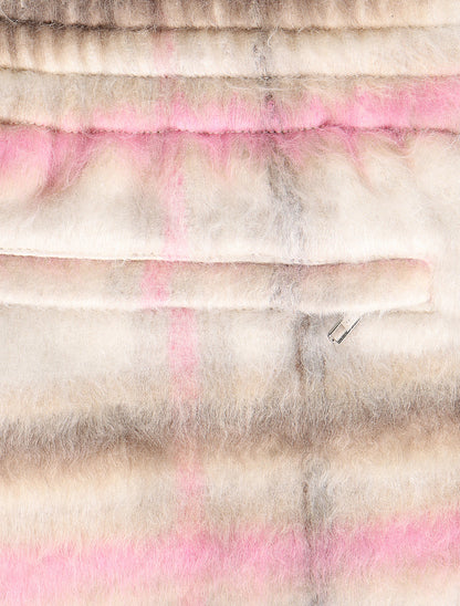Sugarhill Tudor Mohair Shorts - Pink Plaid Denim Exchange