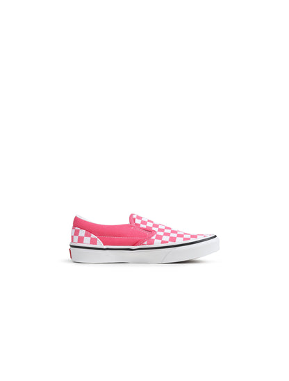 Vans (PS) Classic Slip On - Pink Checkboard Denim Exchange