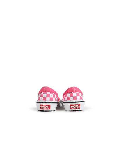 Vans (PS) Classic Slip On - Pink Checkboard Denim Exchange