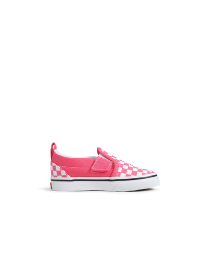 Vans (TD) Slip On V - Pink Checkboard Denim Exchange