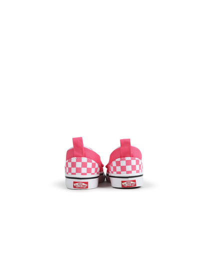 Vans (TD) Slip On V - Pink Checkboard Denim Exchange
