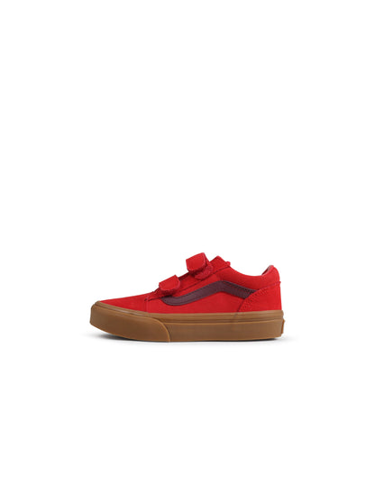 Vans (PS) Old Skool V - Gum Red Denim Exchange