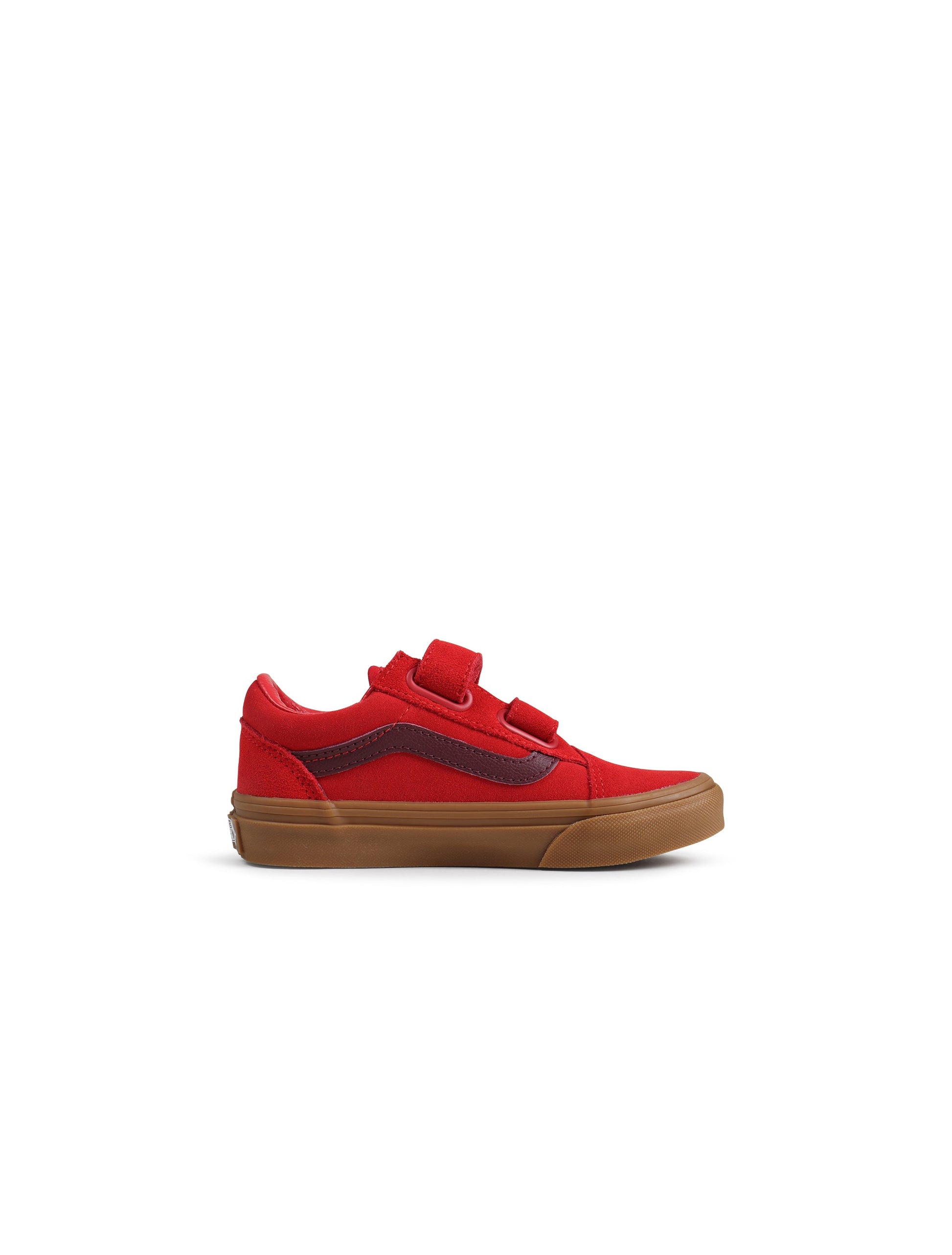 Vans (PS) Old Skool V - Gum Red Denim Exchange
