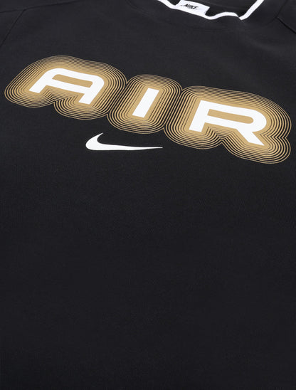Nike Mens Air Crew Fleece Crewneck - Black/Metallic Gold Denim Exchange