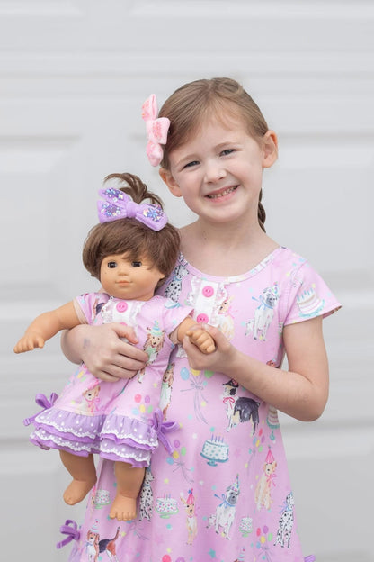Daydream Lounge Gown Set - Party Pups Remix Always In Bloom Clothing Co