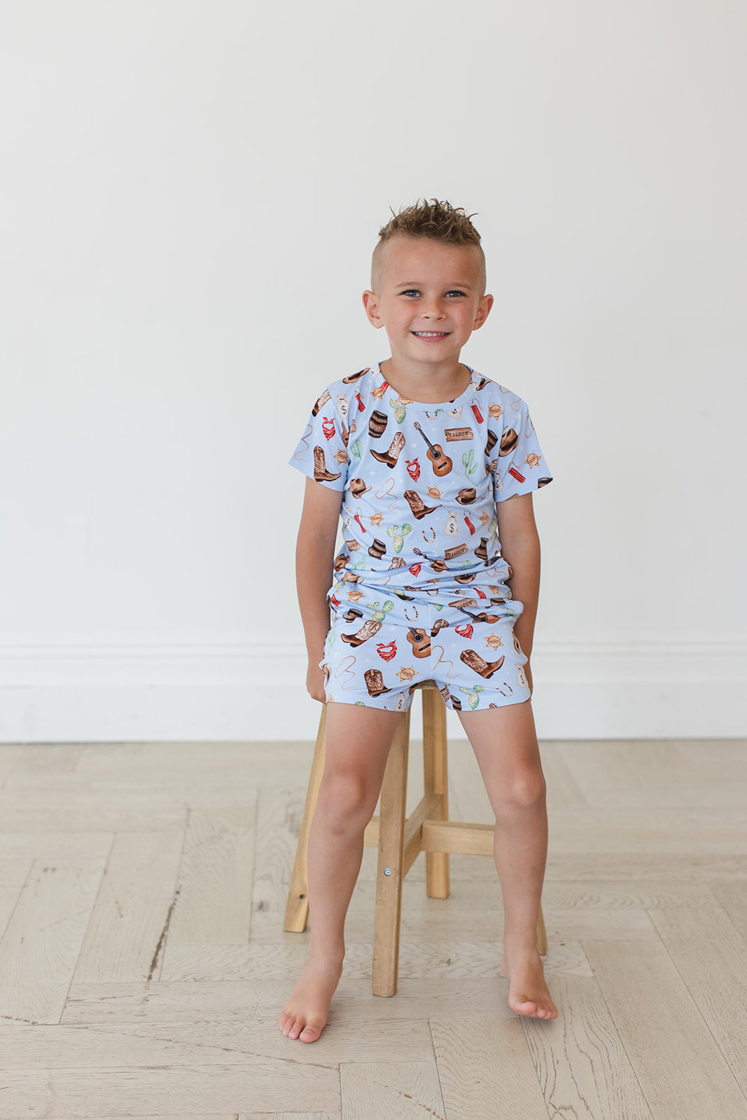 Cowboy - Pocket Short Set Blush Lotus