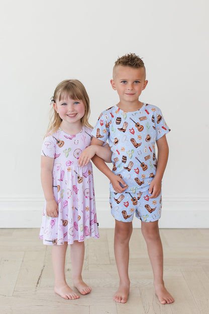 Cowboy - Pocket Short Set Blush Lotus