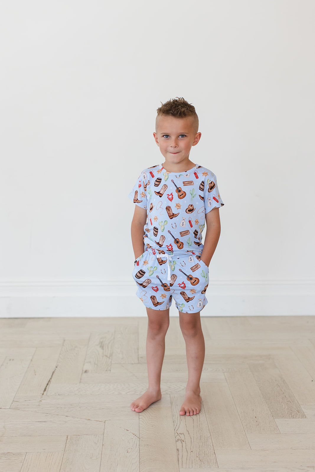 Cowboy - Pocket Short Set Blush Lotus