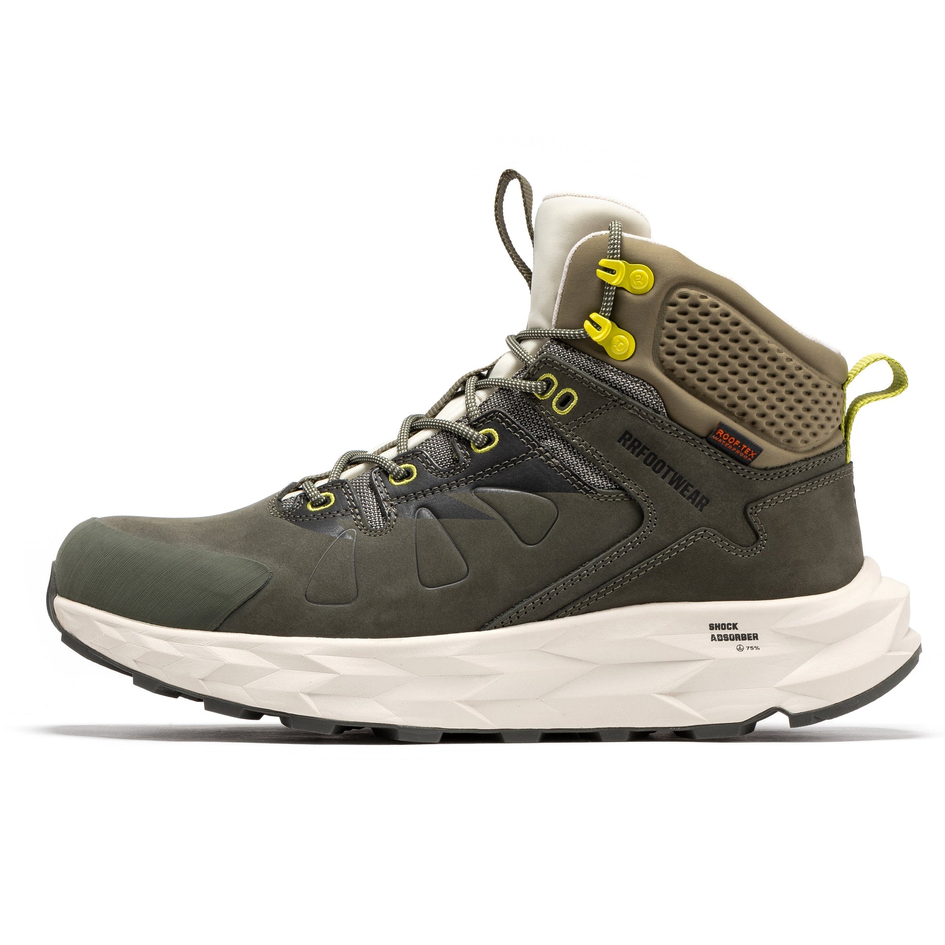 ROCKROOSTER Farmington Green 6 Inch Waterproof Hiking Boots with VIBRAM® Outsole  OC21033 Rock Rooster Footwear Inc
