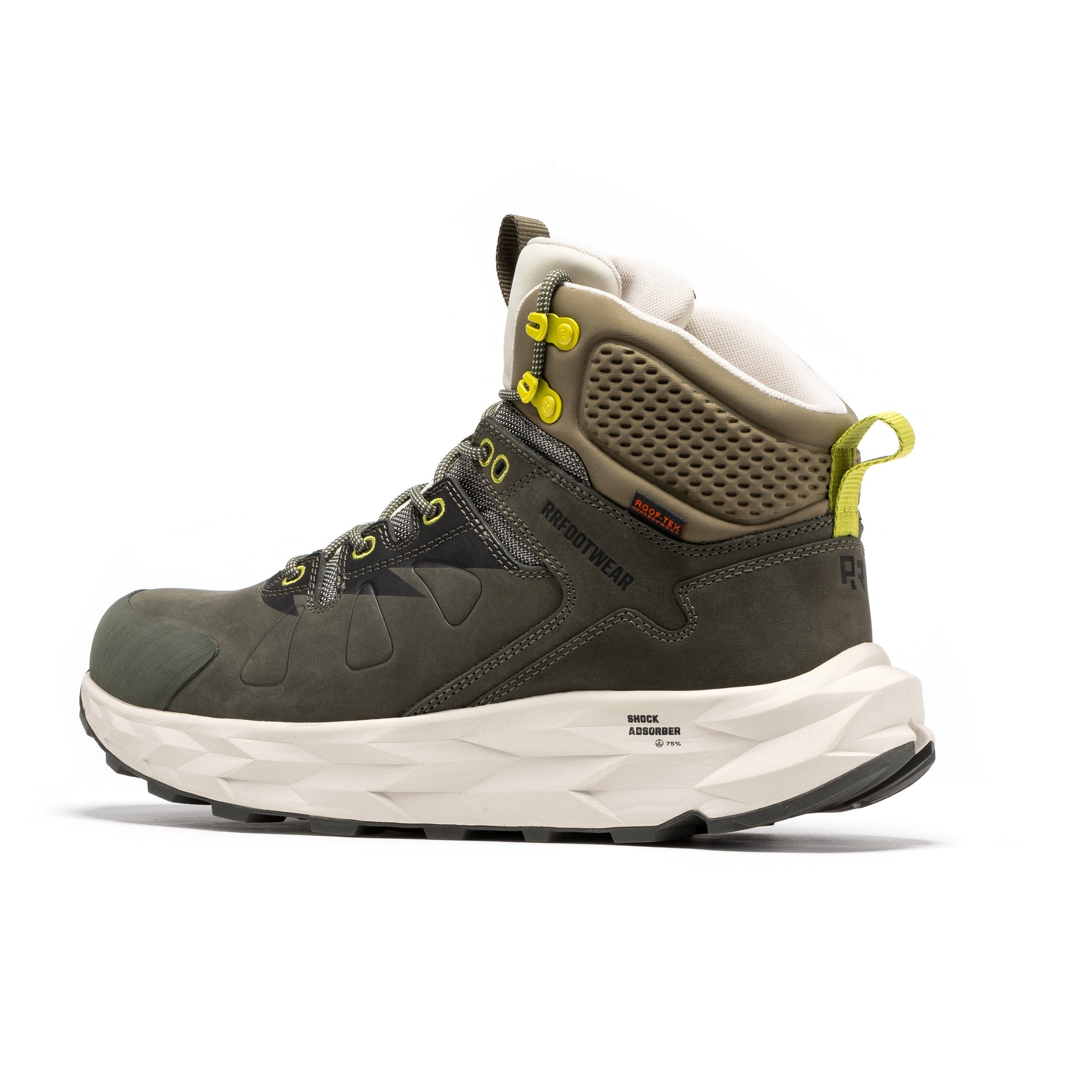 ROCKROOSTER Farmington Green 6 Inch Waterproof Hiking Boots with VIBRAM® Outsole  OC21033 Rock Rooster Footwear Inc