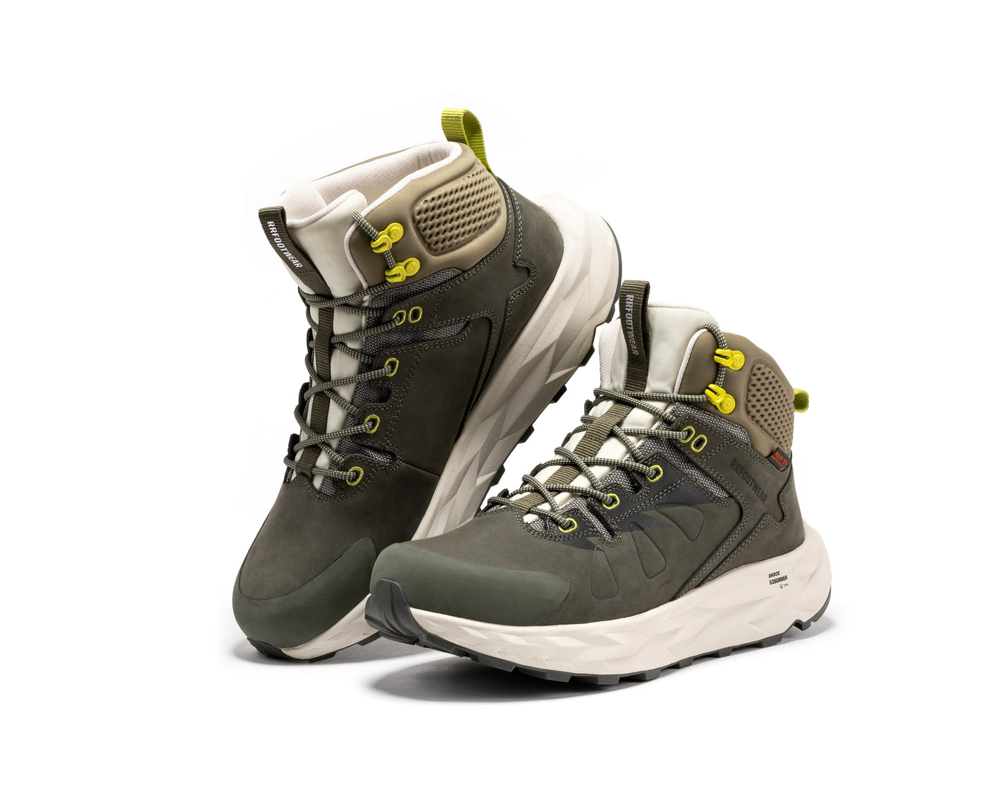 ROCKROOSTER Farmington Green 6 Inch Waterproof Hiking Boots with VIBRAM® Outsole  OC21033 Rock Rooster Footwear Inc
